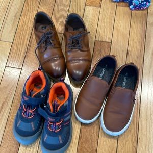 3 pairs of boys shoes